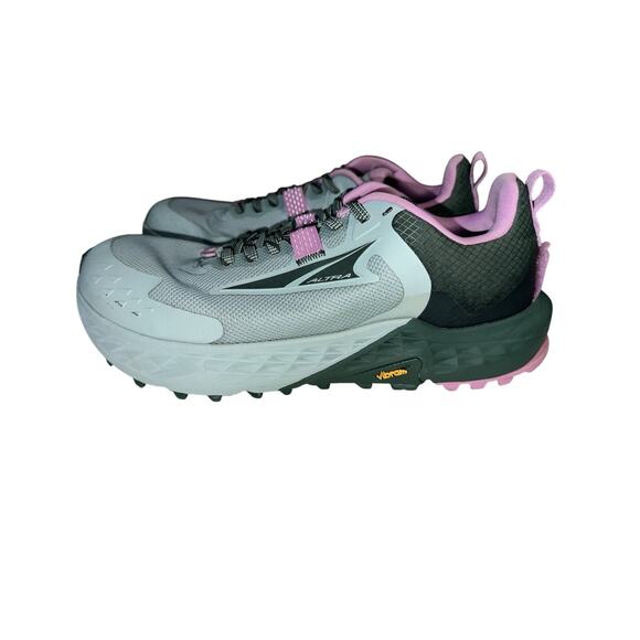 ALTRA Women’s Timp 5 Trail Running Shoes Green Forest Pink Size 9 - Picture 2 of 15